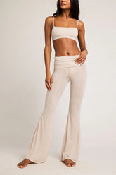 Whipped Roll Down Pant in Sand