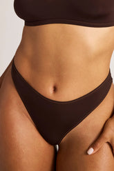 Slink Dipped Thong in Espresso