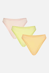 Cloud Cotton French Cut Brief in Rainbow Sherbet (Pack)