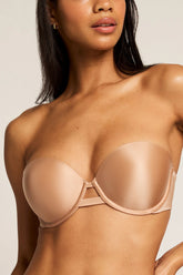 Glacé Strapless Bra in Buff