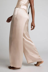 Eclipse Washable Silk Track Pant in Fizz