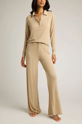 Fino Featherweight Cashmere Track Pant in Dune