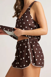 Supreme Short in Espresso Dot