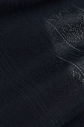 Pointelle Flare Pant in Black