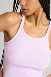 Pointelle Tank in Lilac