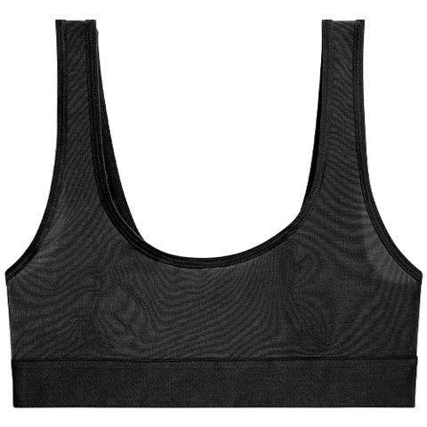 Sieve Bra Top in Black