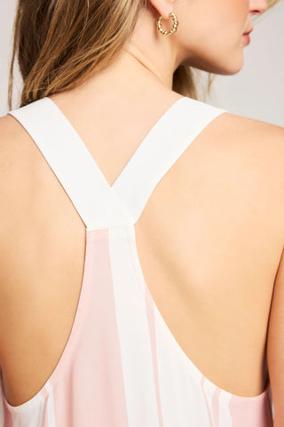 Supreme Mini Slip Dress in Shell Stripe