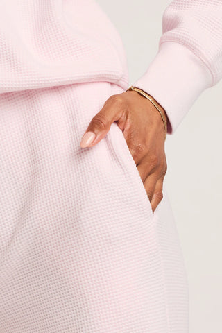 Waffle Knit Track Pant in Puff