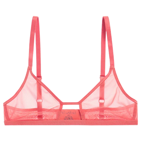 Sieve Cutout Bra in Coral