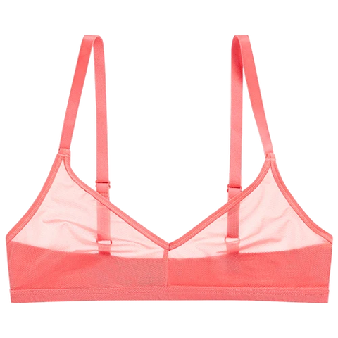Sieve Non-Wire Bra in Coral