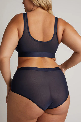 Sieve Bra Top in Navy