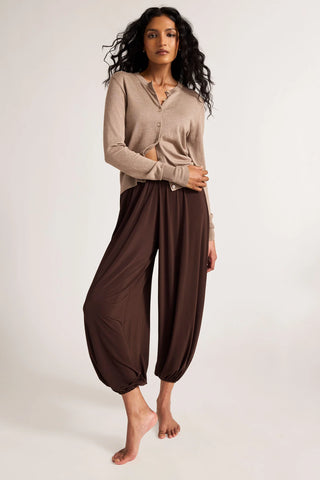 Slink Draped Pant in Espresso
