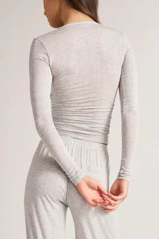 Whipped Henley in Cloud