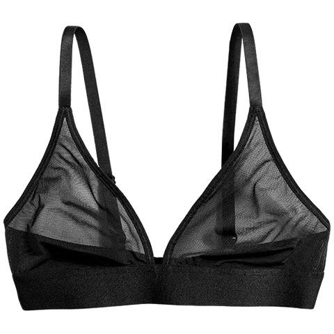 Sieve Triangle Bra in Black