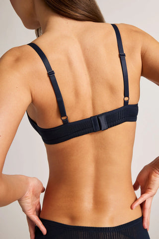 Whipped Non-Wire Bra in Navy