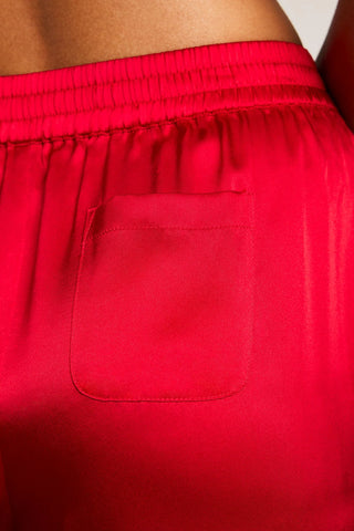 Eclipse Washable Silk Track Pant in Cerise
