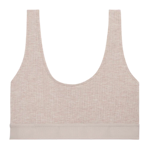 Whipped Bra Top in Sand