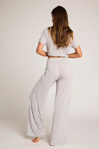 Fino Featherweight Cashmere Track Pant in Heather Grey