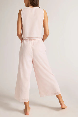 Island Cropped Pant in Shell