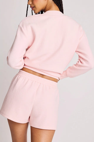 Waffle Knit Short in Shell