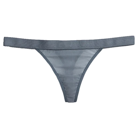 Silky Thong in Slate