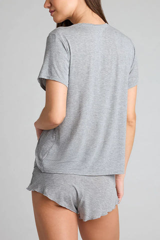 Whipped Boyfriend Tee in Heather Grey