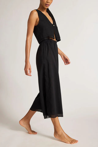 Island Cropped Pant in Black