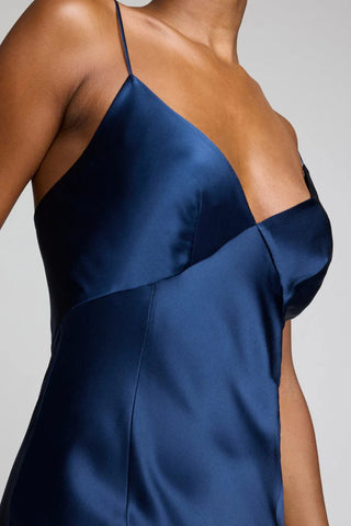 Eclipse Washable Silk Slip in Navy