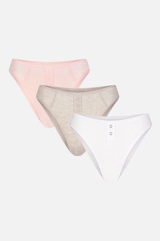 Whipped French Cut Brief in Sea Shell (Pack)
