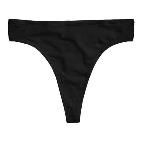 Cloud Cotton Thong in Black (Pack)
