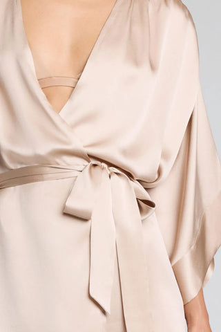 Eclipse Washable Silk Mini Robe in Fizz