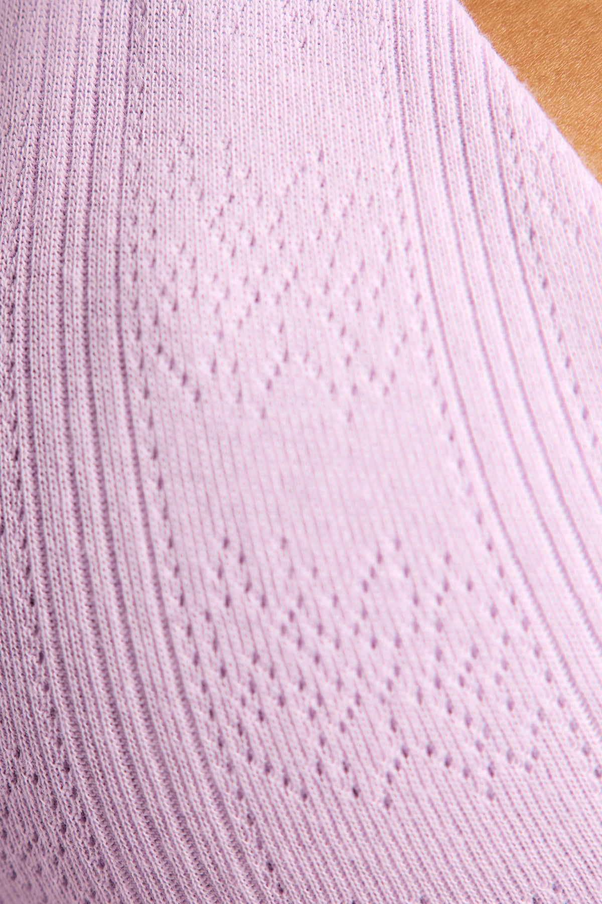 Pointelle Mini Bra in Lilac