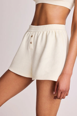 Waffle Knit Short in Cream