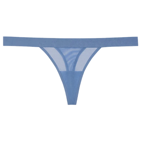 Sieve Thong in Slate