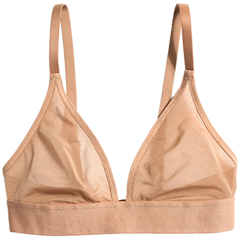 Sieve Triangle Bra in Buff