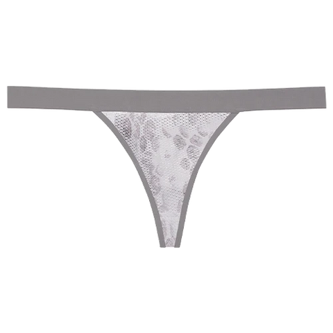 Sieve Thong in White Boa