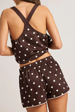Supreme Short in Espresso Dot