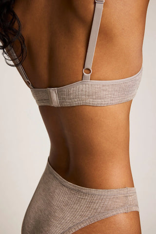 Whipped Non-Wire Bra in Mink
