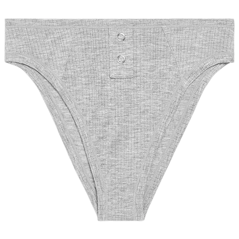 Whipped French Cut Brief in Heather Grey