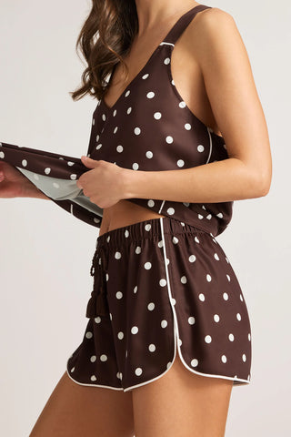 Supreme Short in Espresso Dot