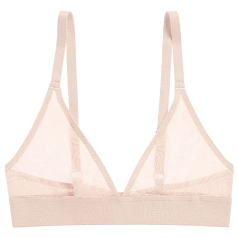 Sieve Triangle Bra in Peach