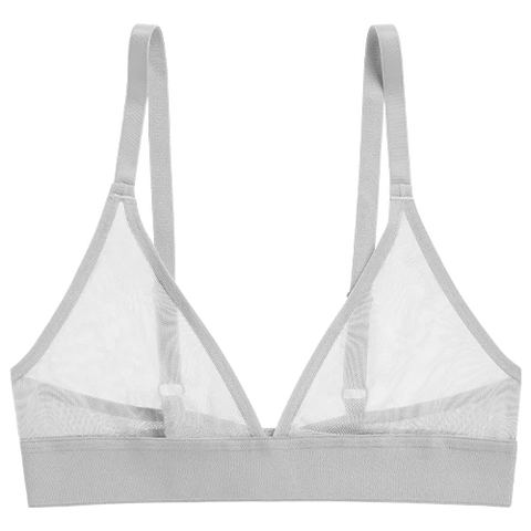 Sieve Triangle Bra in White
