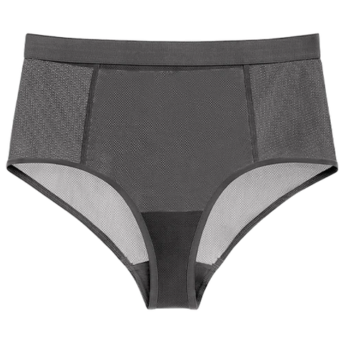 Sieve High-Waist Brief in Graphite