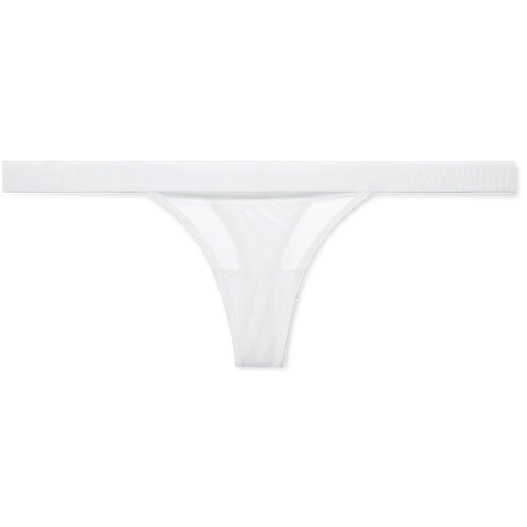 Sieve Thong in White