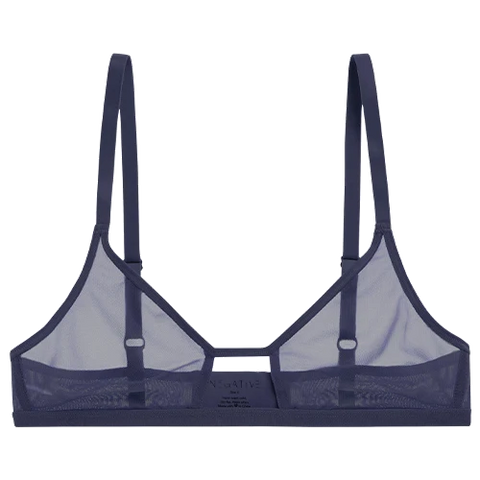 Sieve Cutout Bra in Navy