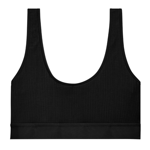 Whipped Bra Top in Black