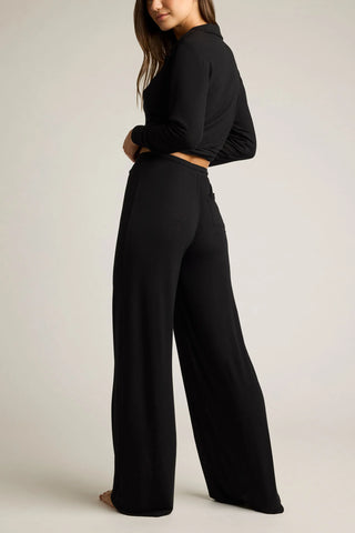 Fino Featherweight Cashmere Track Pant in Black