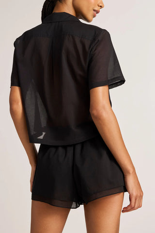 Island Short Sleeve Shirt in Black