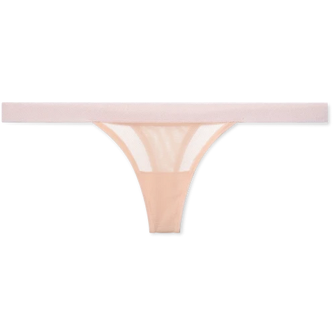 Sieve Thong in Peach