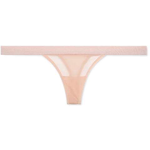 Silky Thong in Peach
